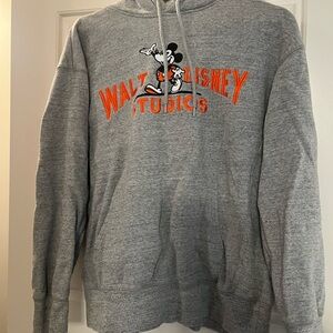 Disney 100 Studios Gray Hoodie with Mickey Medium